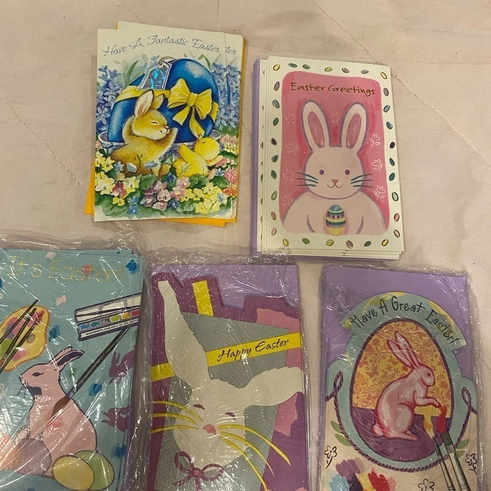 Easter Parade Easter Cards Lot of 5 (DN)